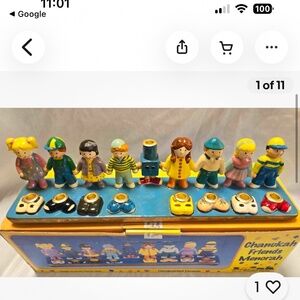 Rite Lite Chanukah Friends Ceramic Menorah -NEW